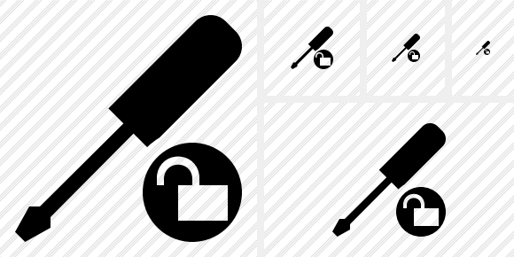 Screwdriver Unlock Icon