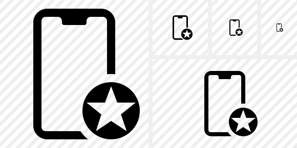 Smartphone 2 Star Icon