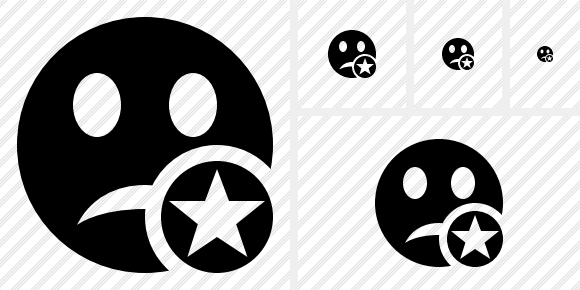 Smile Unhappy Star Icon