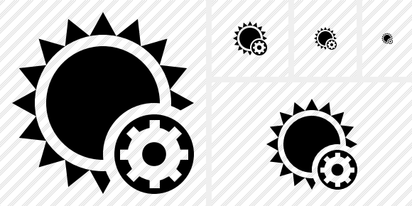 Sun Settings Icon