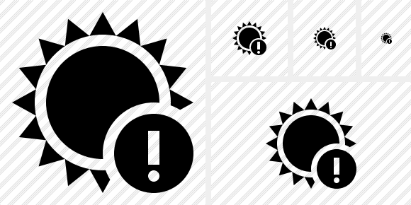Sun Warning Icon