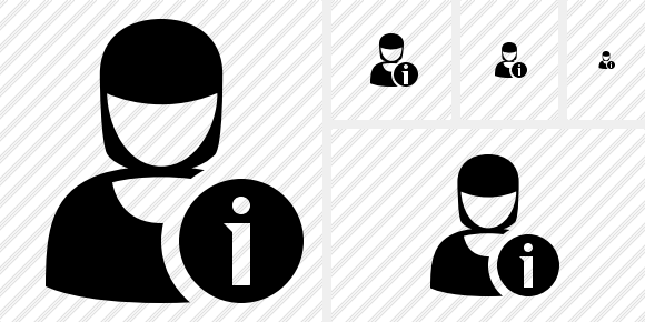 User Woman Information Icon