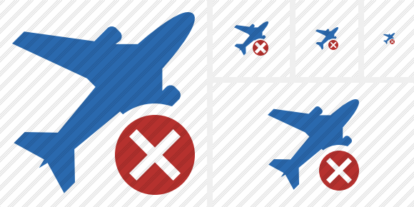 Airplane 2 Cancel Icon