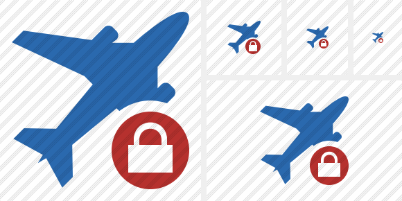 Airplane 2 Lock Icon