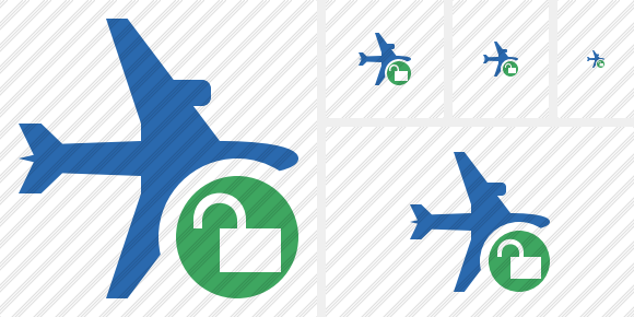 Airplane Horizontal 2 Unlock Icon