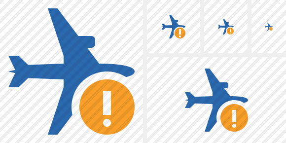 Airplane Horizontal 2 Warning Icon