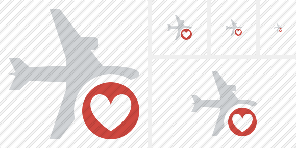 Airplane Horizontal Favorites Icon