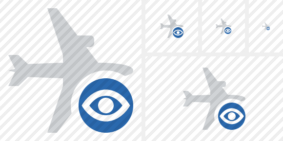 Airplane Horizontal View Icon