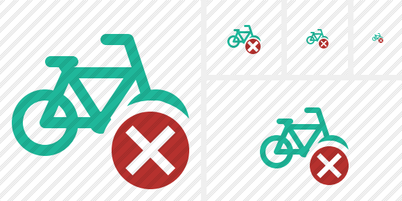 Bicycle Cancel Icon