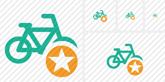 Bicycle Star Icon