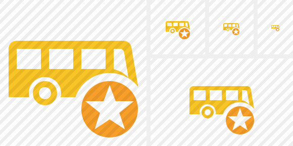 Bus Star Icon