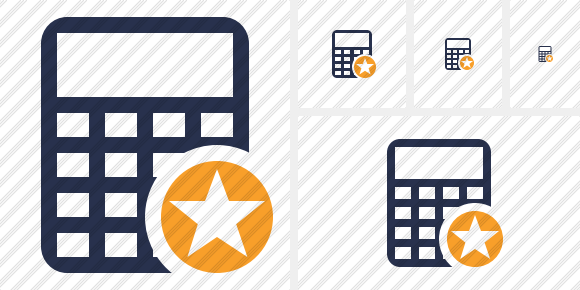 Calculator Star Icon