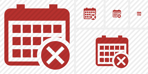 Calendar Cancel Icon