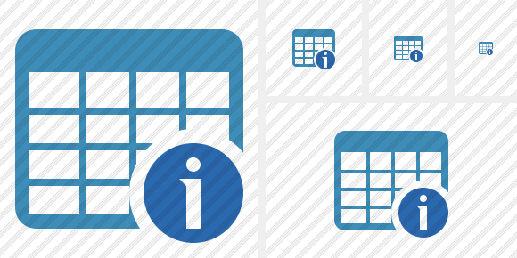 Icone Database Table Information