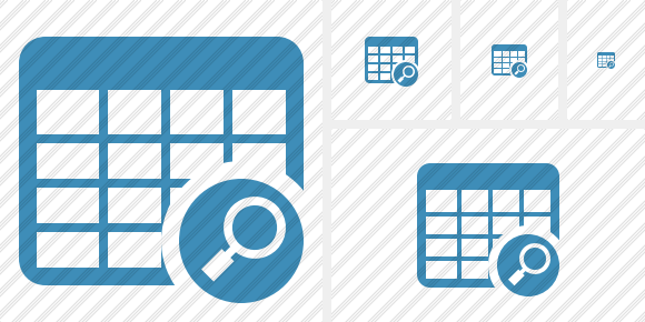 Database Table Search Icon