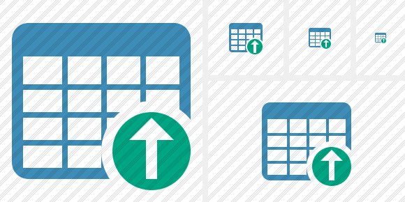 Database Table Upload Icon