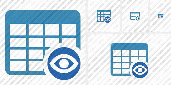 Database Table View Icon