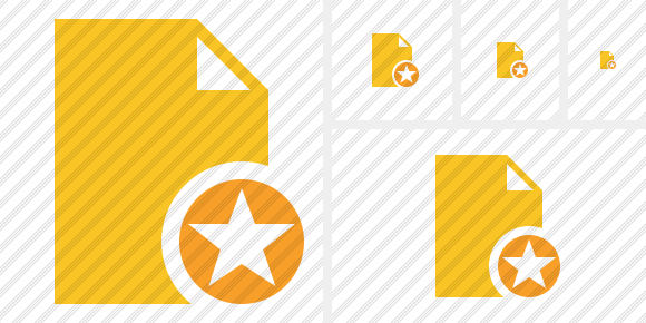 Document Blank 2 Star Icon