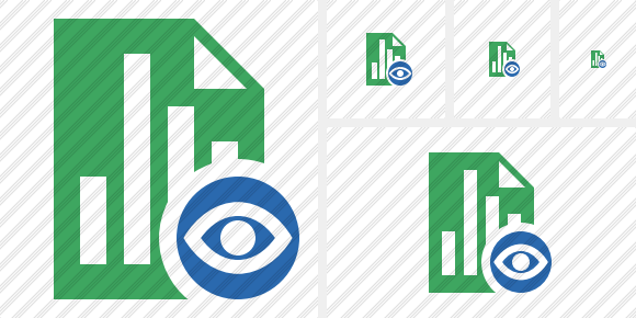 Icone Document Chart View