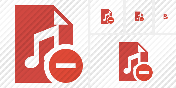 File Music Stop Icon