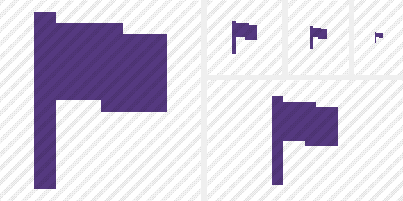 Flag Purple Icon