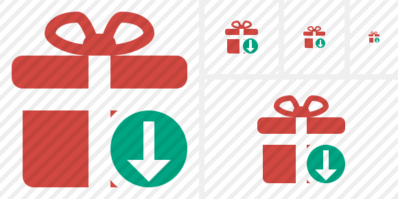 Gift Download Icon