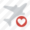 Airplane Favorites Icon