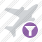 Airplane Filter Icon