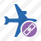 Airplane Horizontal 2 Link Icon