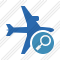 Airplane Horizontal 2 Search Icon