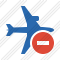 Airplane Horizontal 2 Stop Icon