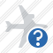 Airplane Horizontal Help Icon