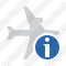 Airplane Horizontal Information Icon