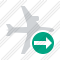 Airplane Horizontal Next Icon