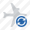 Airplane Horizontal Refresh Icon