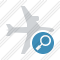 Airplane Horizontal Search Icon