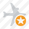 Airplane Horizontal Star Icon