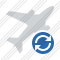 Airplane Refresh Icon