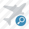 Airplane Search Icon