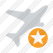 Airplane Star Icon