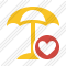 Beach Umbrella Favorites Icon