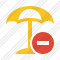 Beach Umbrella Stop Icon