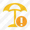 Beach Umbrella Warning Icon