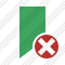 Bookmark Green Cancel Icon