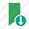 Bookmark Green Download Icon