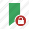 Bookmark Green Lock Icon