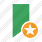 Bookmark Green Star Icon