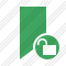 Bookmark Green Unlock Icon