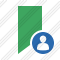 Bookmark Green User Icon
