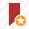 Bookmark Red Star Icon